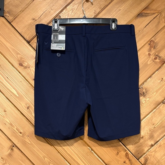 Men's Callaway Stretch Navy Shorts 9” inseam - Picture 2 of 4